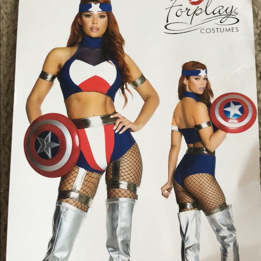 Woman Captain America costume